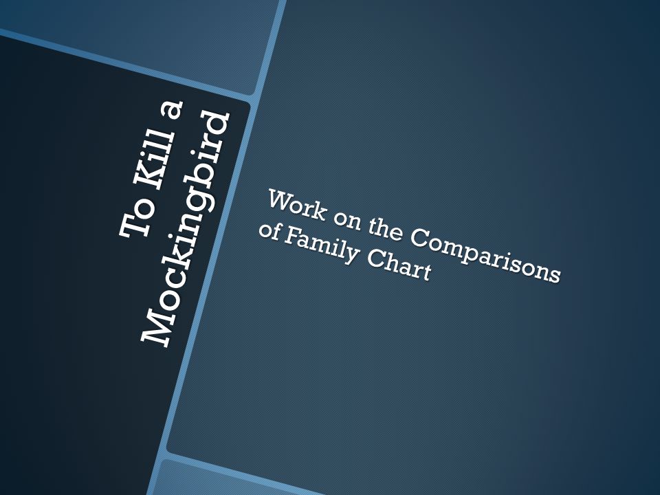 Work on the Comparisons of Family Chart