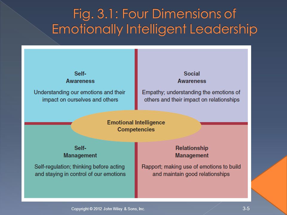 Fig. 3.1: Four Dimensions of Emotionally Intelligent Leadership