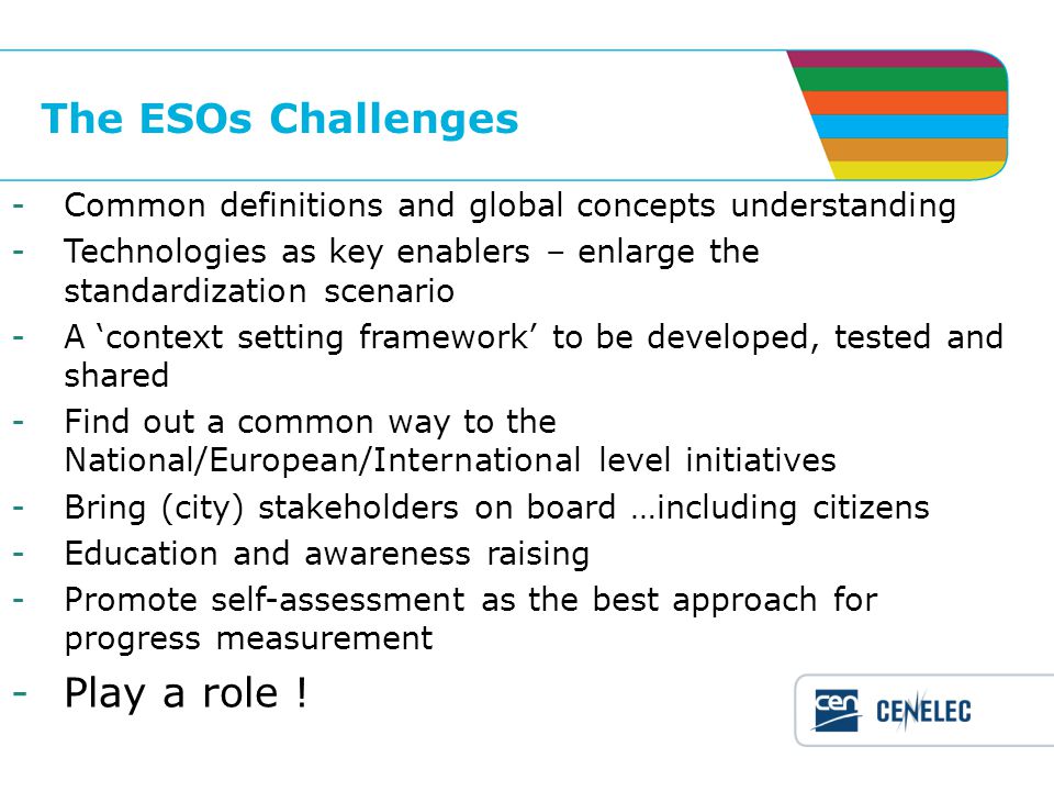 The ESOs Challenges Play a role !