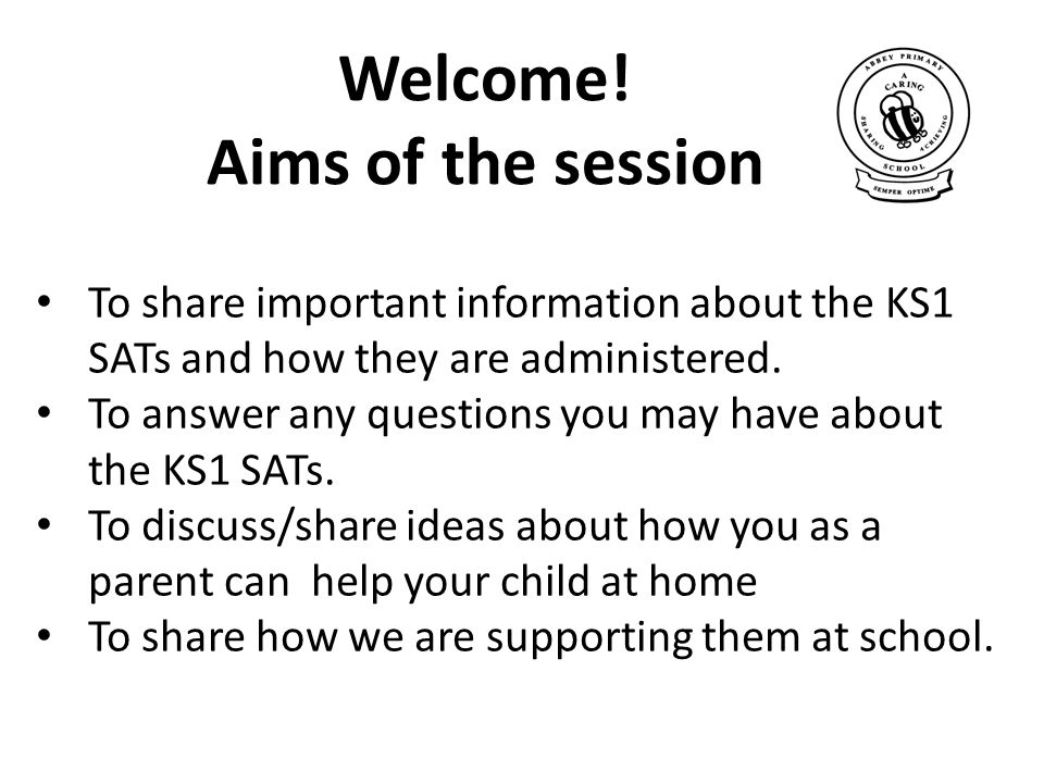 Welcome! Aims of the session