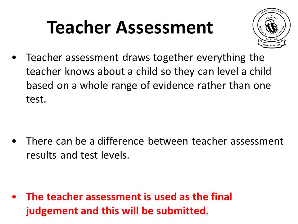 Teacher Assessment