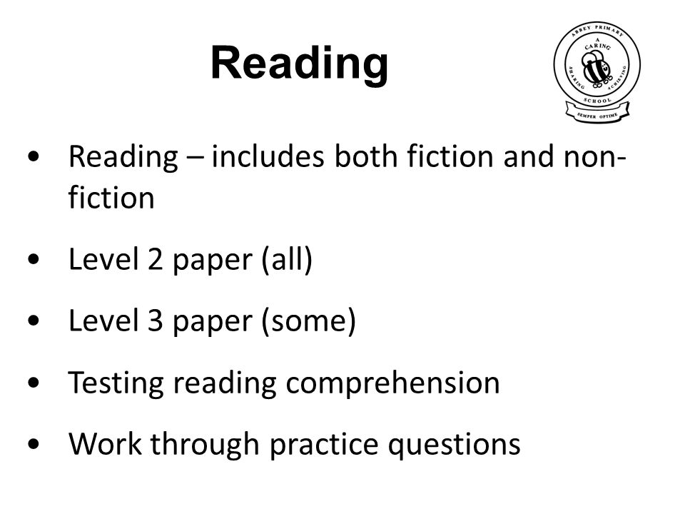 Reading Reading – includes both fiction and non-fiction