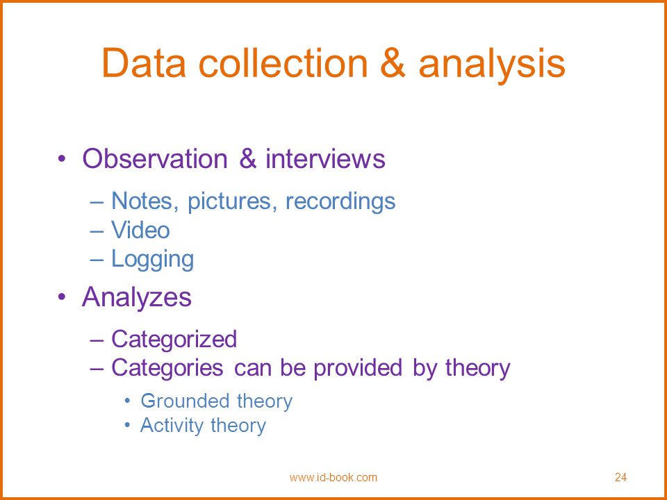Data collection & analysis