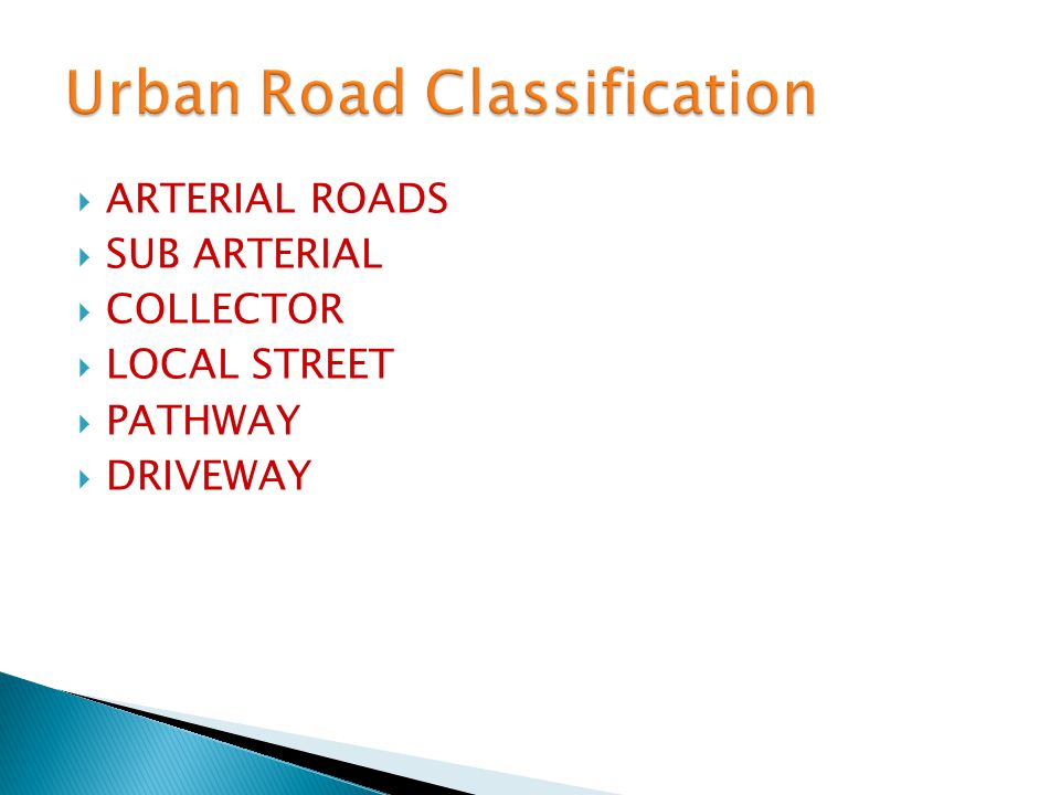Urban Road Classification