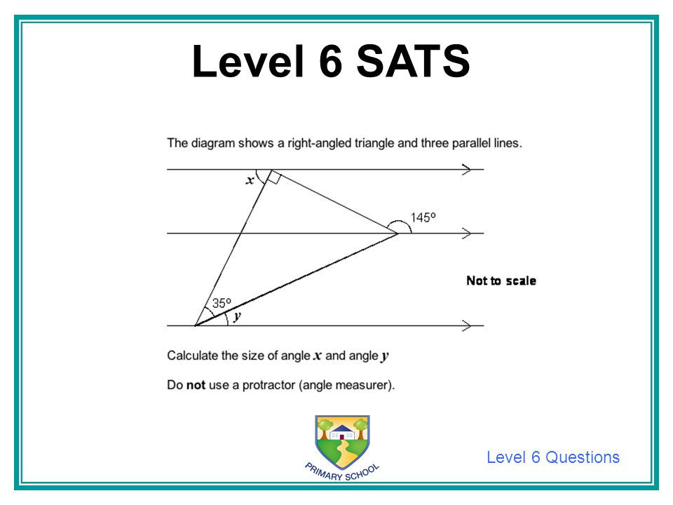 Level 6 SATS Level 6 Questions