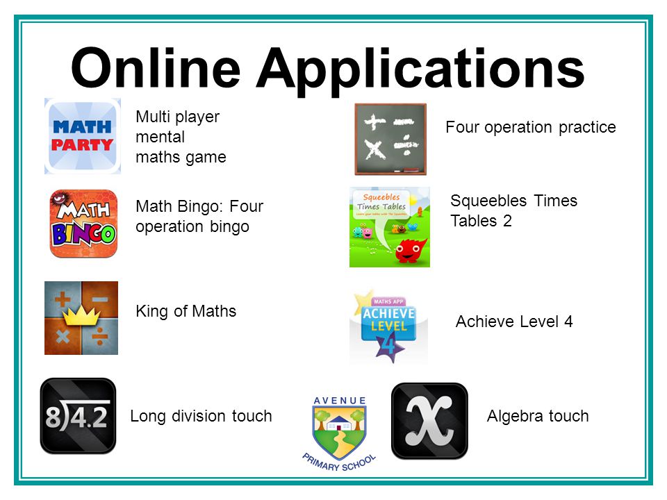Online Applications Multi player mental maths game
