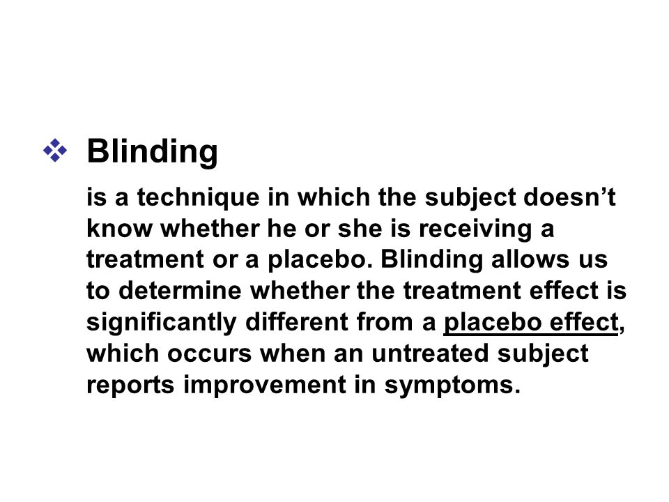 Blinding