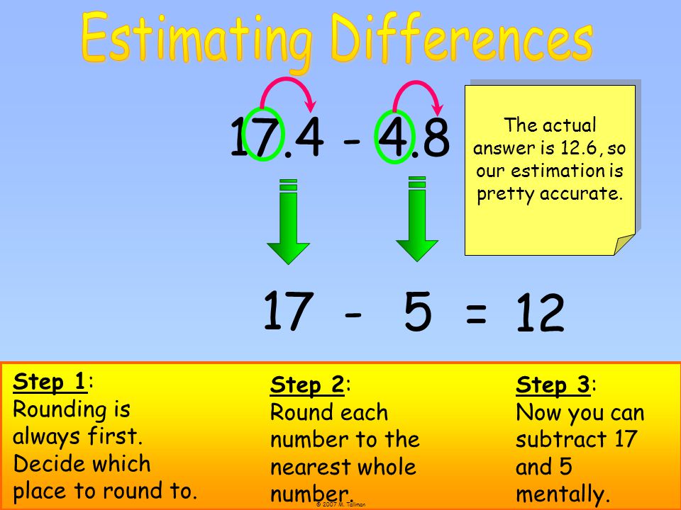 = 12 Estimating Differences