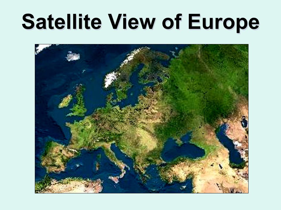 Satellite View of Europe