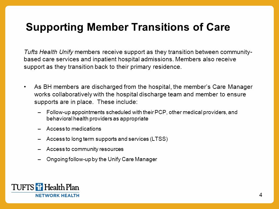Supporting Member Transitions of Care