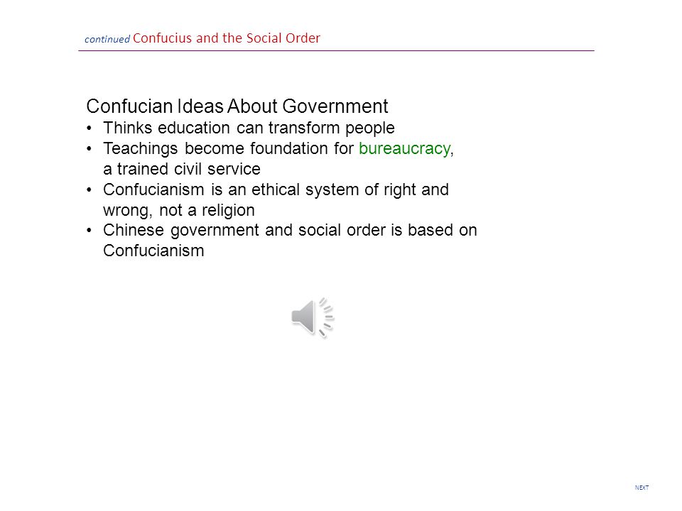 Confucian Ideas About Government