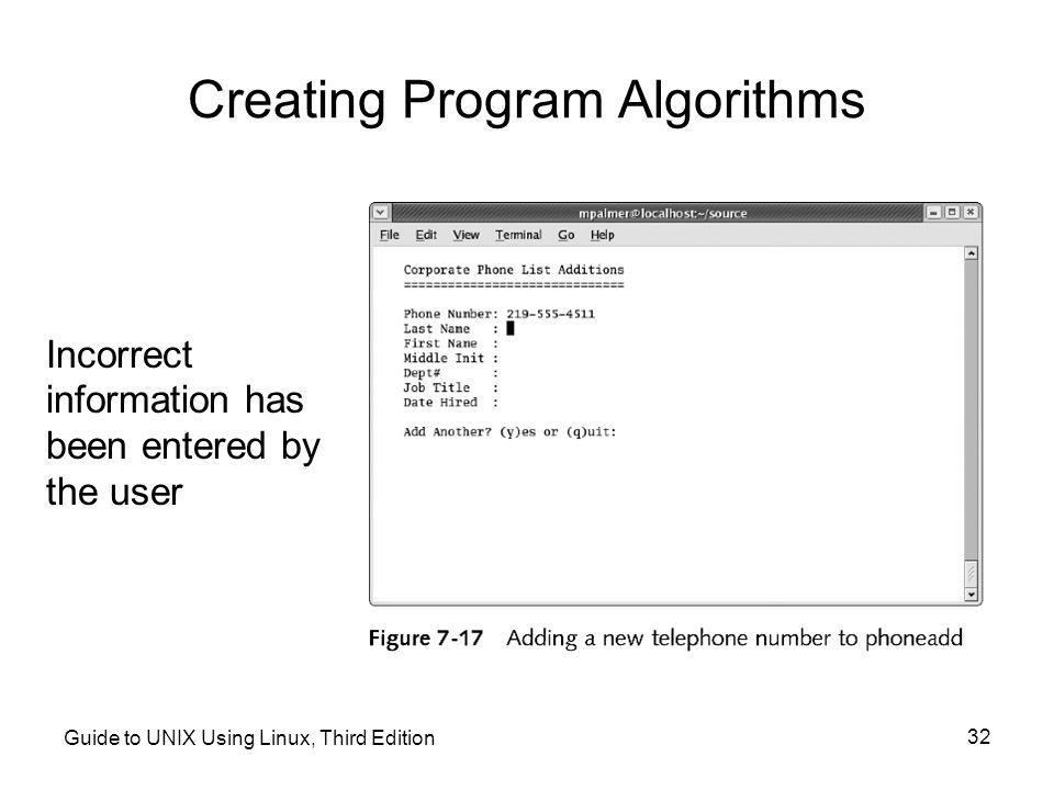 Creating Program Algorithms