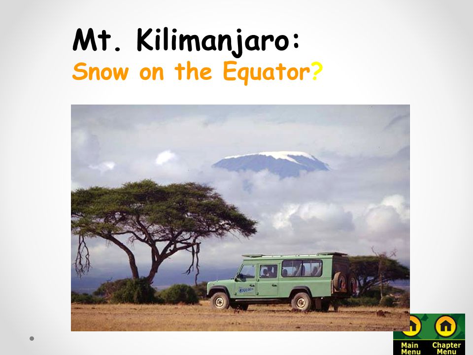 Mt. Kilimanjaro: Snow on the Equator