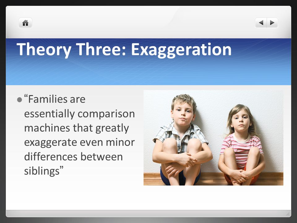 Theory Three: Exaggeration
