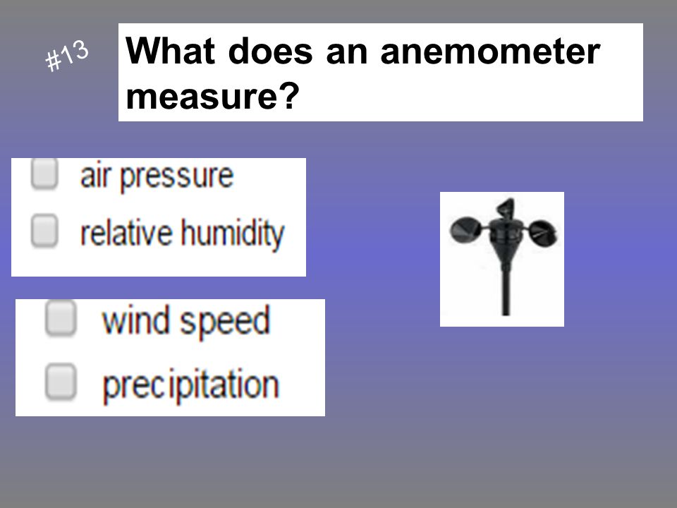 What does an anemometer measure