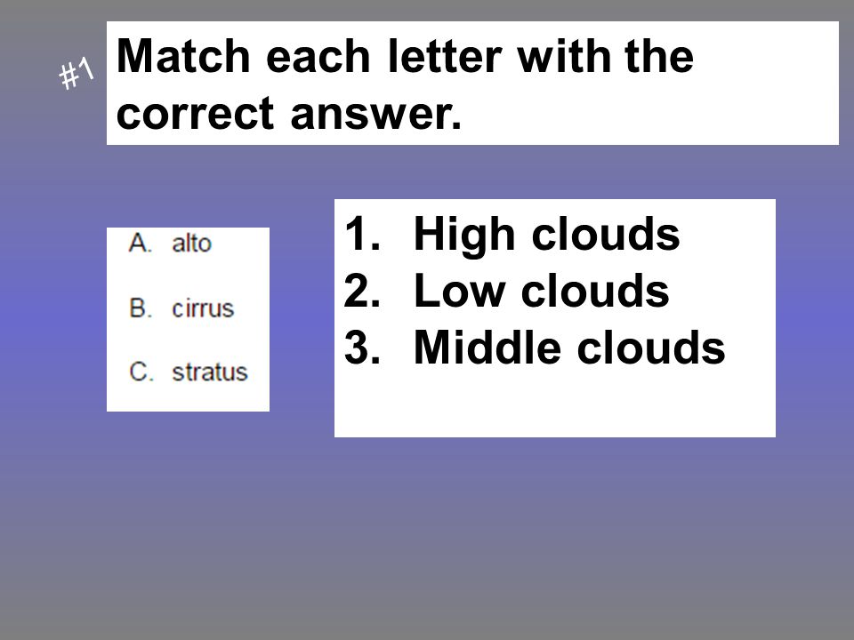Match each letter with the correct answer.