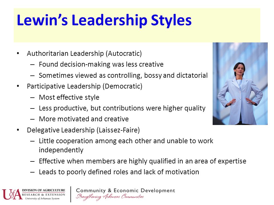 lewins leadership styles