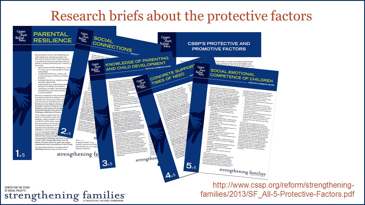 Research briefs about the protective factors