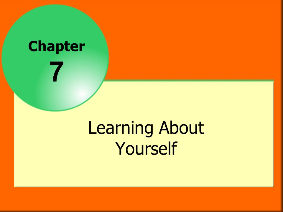 Learning About Yourself