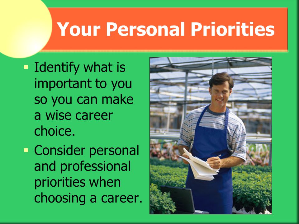 Your Personal Priorities
