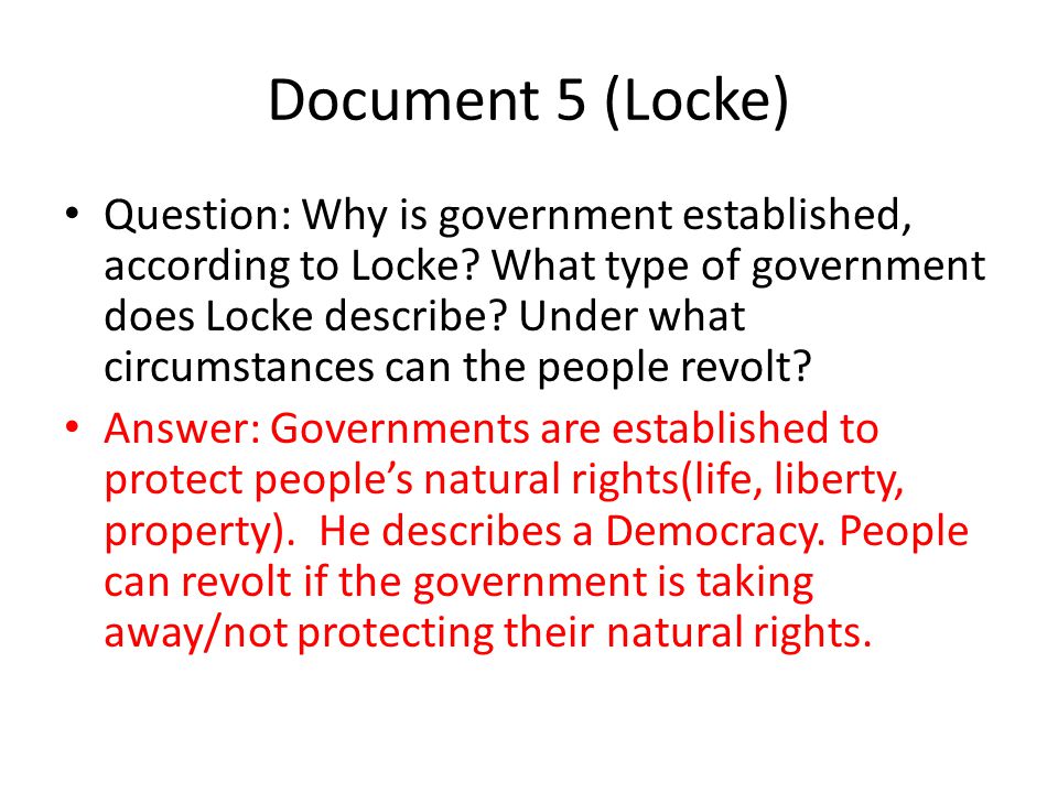 Document 5 (Locke)
