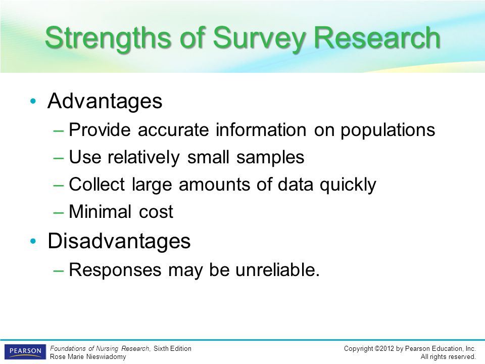 Strengths of Survey Research