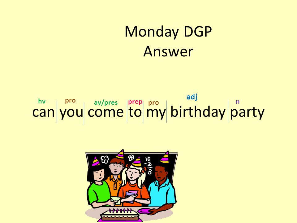 can you come to my birthday party