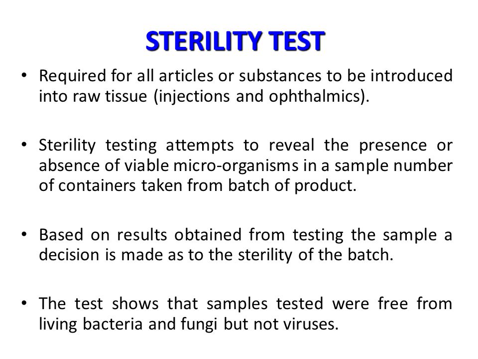 What is the number of viable microorganisms?. Test requires new