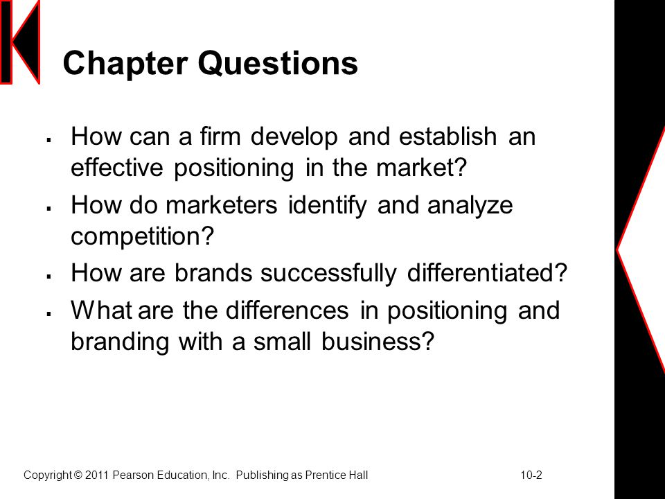 Ch.10 'Crafting the Brand Positioning' Reading Notes Flashcards