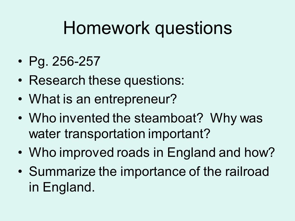 Homework questions Pg Research these questions: