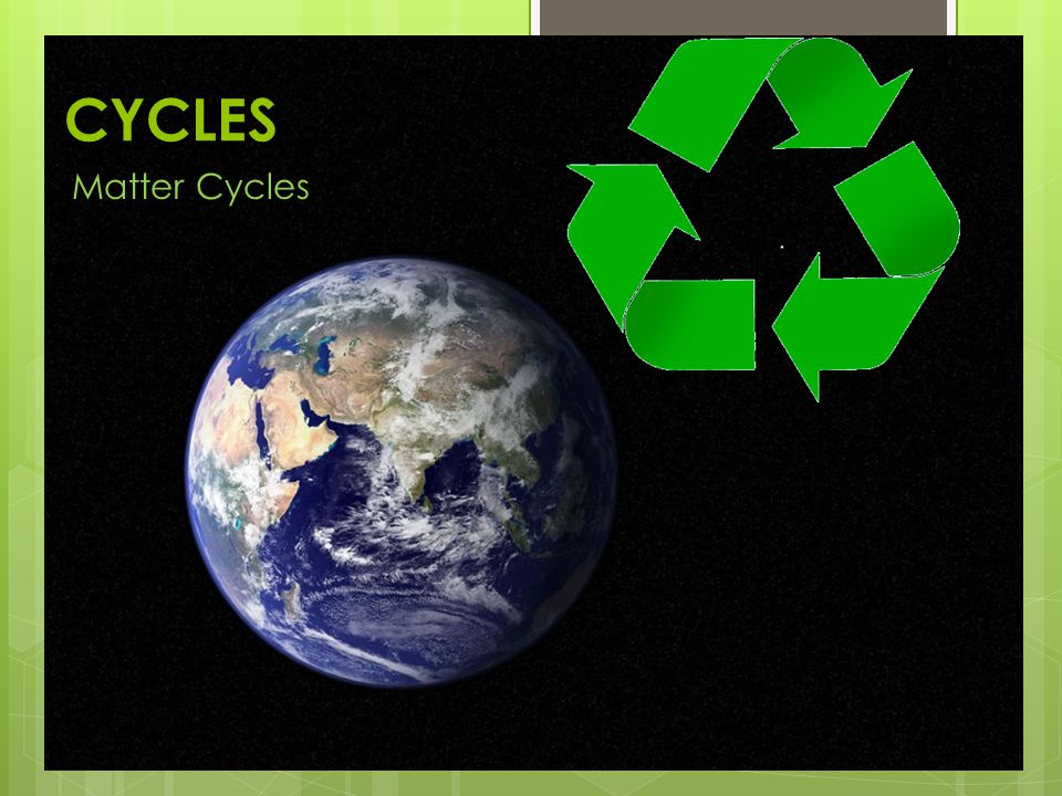 CYCLES Matter Cycles
