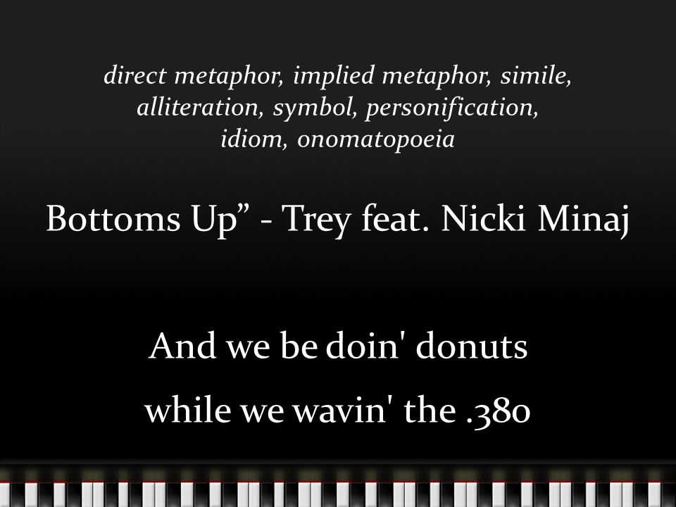 Identifying Figurative Language In Lyrics Ppt Video Online Download