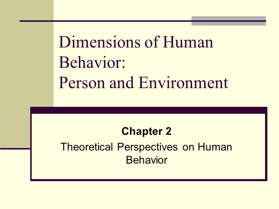 Self and behavior Self and behavior