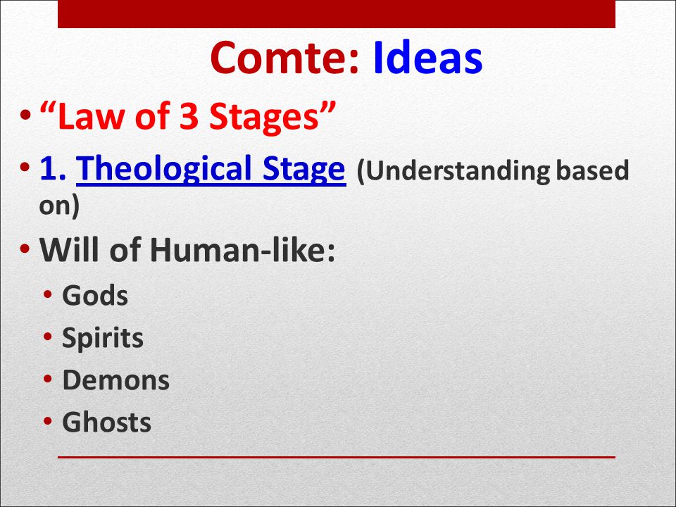 law of 3 stages