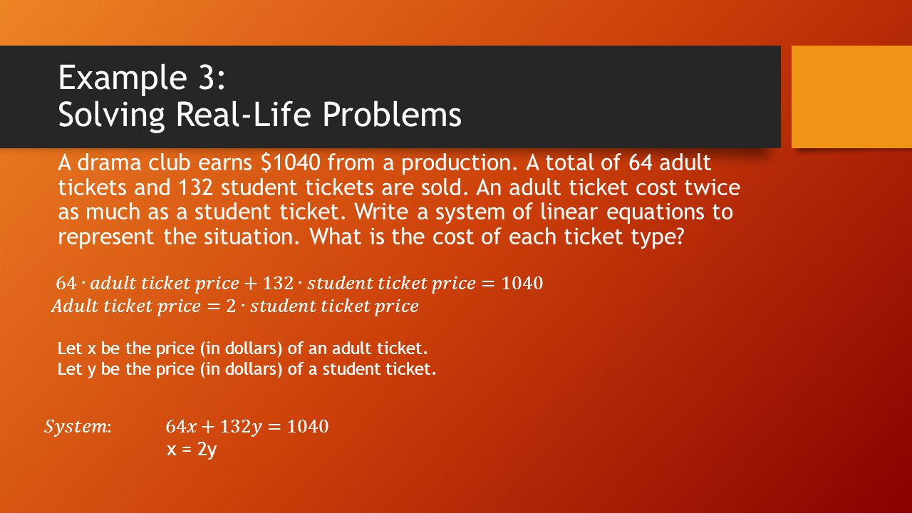 Example 3: Solving Real-Life Problems