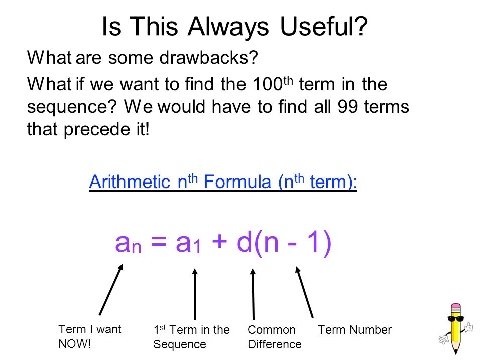 Arithmetic nth Formula (nth term):