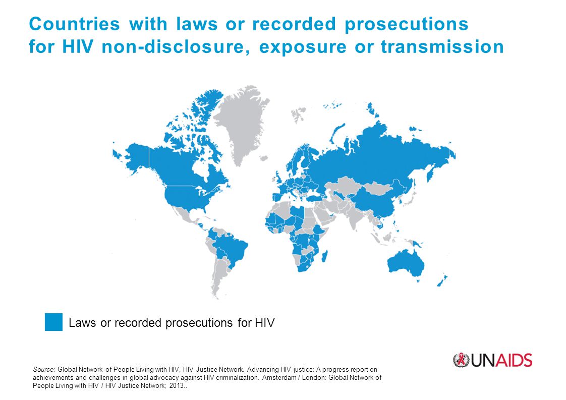 Countries with laws or recorded prosecutions