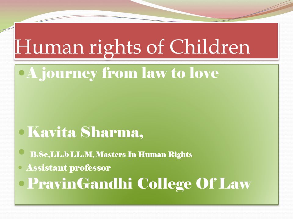 Human rights of Children