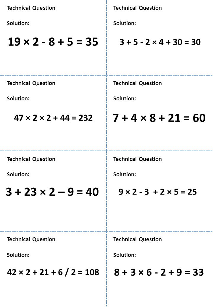 Technical Question Technical Question. Solution: Solution: 19 × = × = 30.