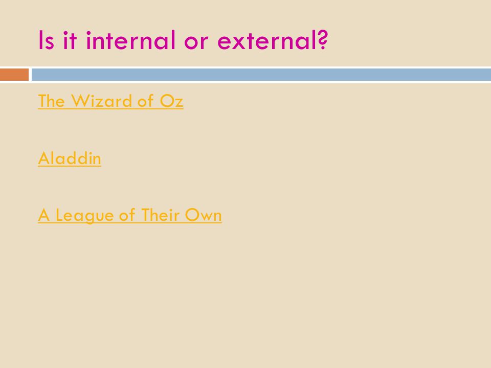 Is it internal or external