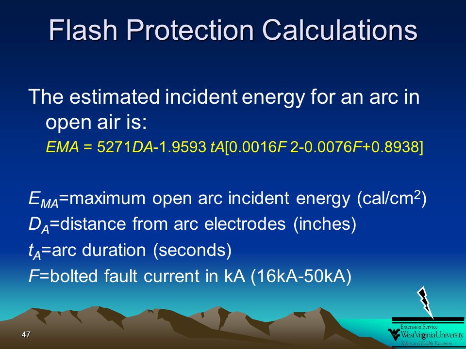 Flash Protection Calculations