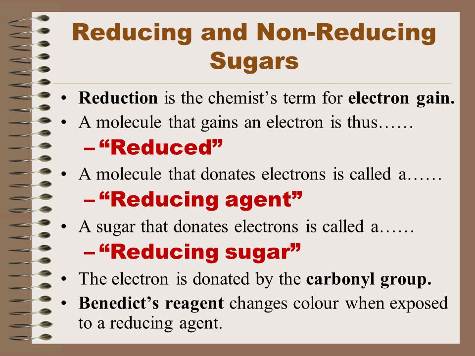 Reducing and Non-Reducing Sugars