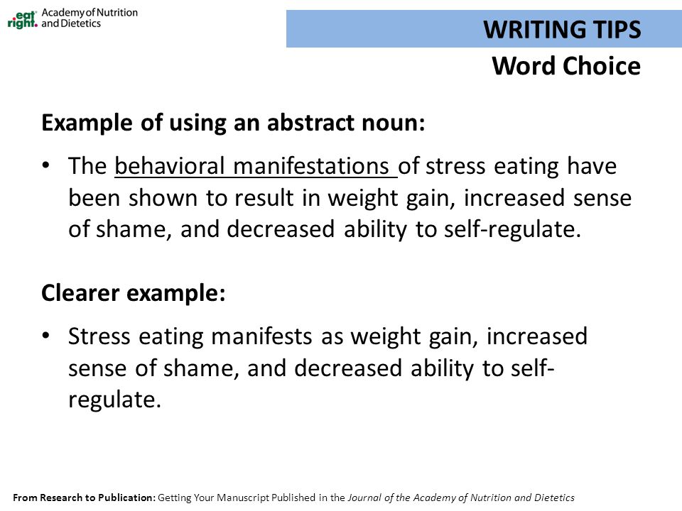 Getting Your Manuscript Of Nutrition And Dietetics Ppt Download