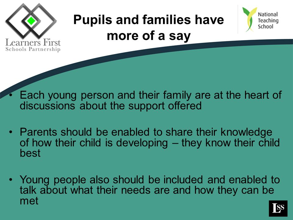 Pupils and families have more of a say