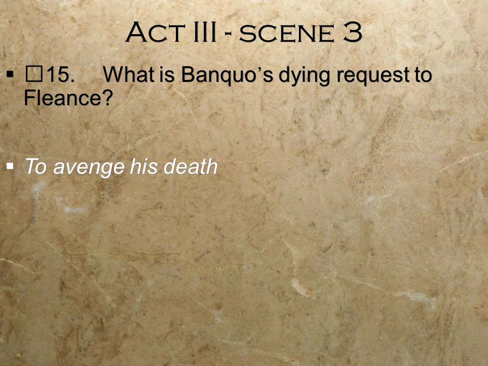 how does banquo die