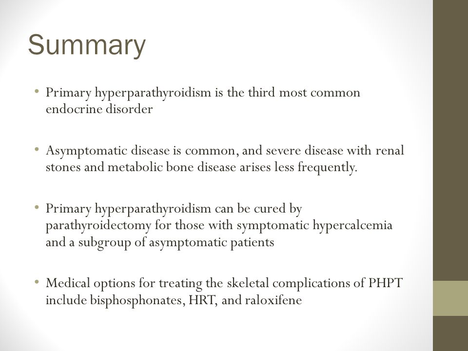Primary Hyperparathyroidism Ppt Download