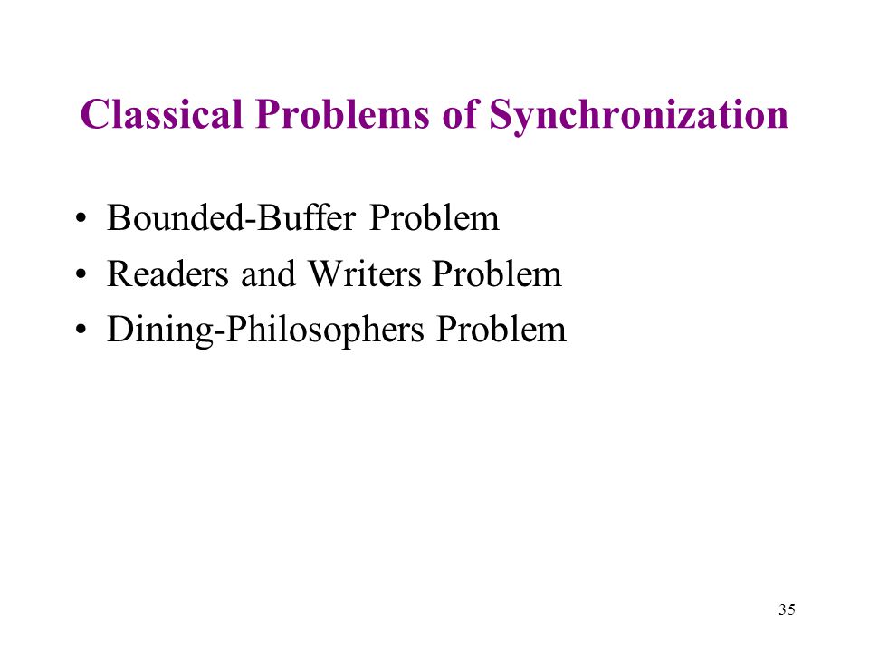 Classical Problems of Synchronization