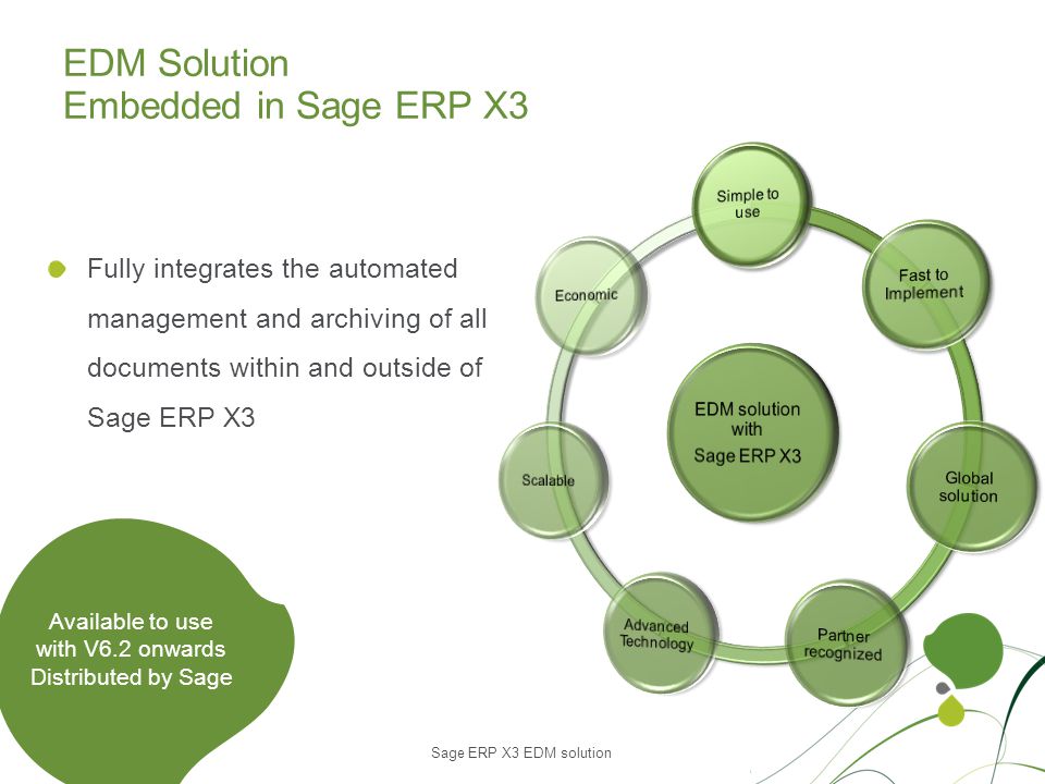 EDM Solution Embedded in Sage ERP X3
