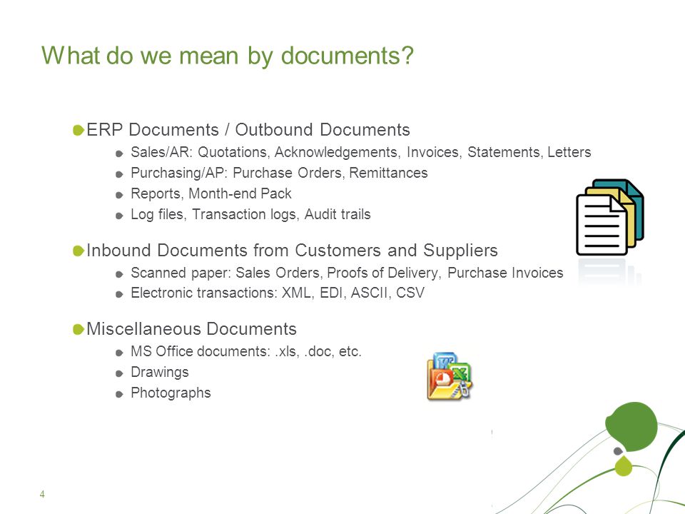 What do we mean by documents