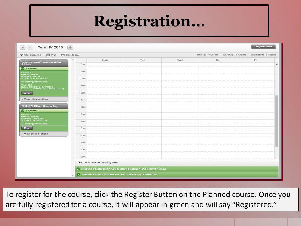 Registration…